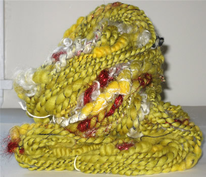 linda scharf handspun yarn/stoneleafmoon.com