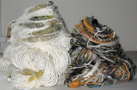 linda scharf handspun yarn/stoneleafmoon.com