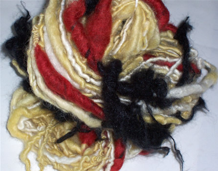 linda scharf handspun yarn/stoneleafmoon.com