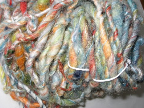 linda scharf handspun yarn/stoneleafmoon.com