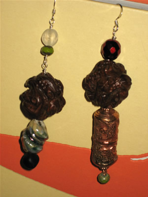 eclectic relics...earrings by stoneleafmoon.com