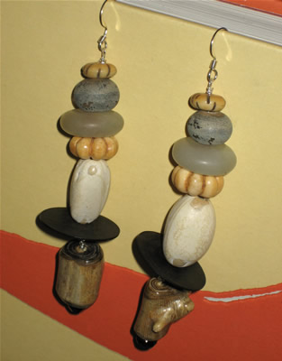 eclectic relics...earrings by stoneleafmoon.com