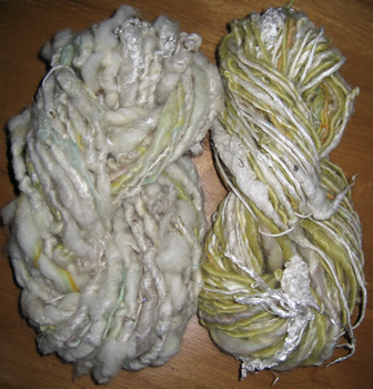 linda scharf handspun yarn/stoneleafmoon.com