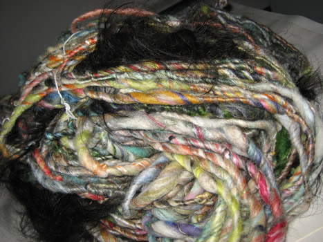 linda scharf handspun yarn/stoneleafmoon.com