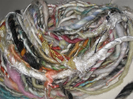 handspun yarn by linda scharf/stoneleafmoon.com