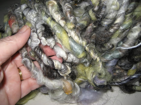 linda scharf handspun yarn/stoneleafmoon.com