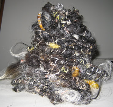 linda scharf handspun yarn/stoneleafmoon.com