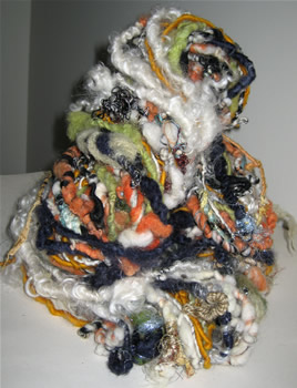 linda scharf handspun yarn/stoneleafmoon.com