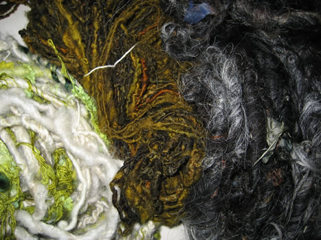 linda scharf handspun yarn/stoneleafmoon.com