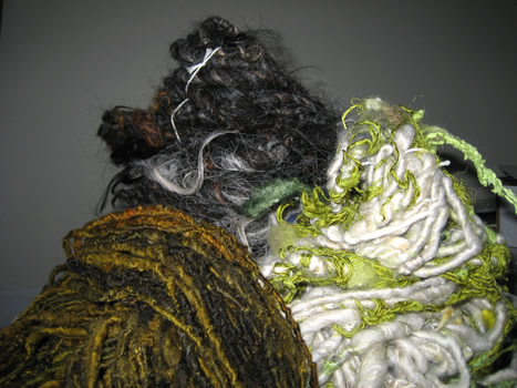 linda scharf handspun yarn/stoneleafmoon.com